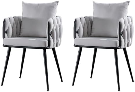 Cadeira de Metal com Assento Estofado